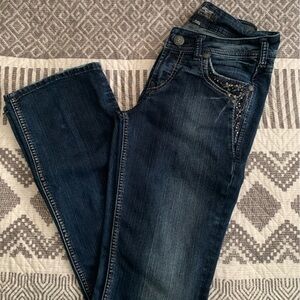Silver Jeans Dark Indigo Women's Flare Jeans